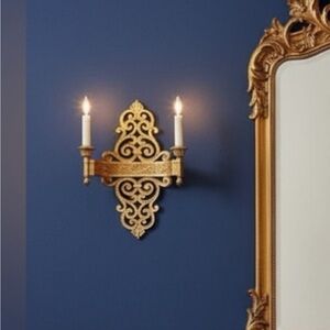 Matching sconces Syroco Hollywood Glam Vintage Wall lite